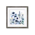 Picture of Ink Blue Flowers II  _GroupedProduct_Square_Framed_Matted_