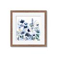 Picture of Ink Blue Flowers II  _GroupedProduct_Square_Framed_Matted_
