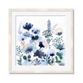 Picture of Ink Blue Flowers II  _GroupedProduct_Square_Framed_Matted_