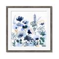 Picture of Ink Blue Flowers II  _GroupedProduct_Square_Framed_Matted_