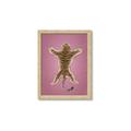 Picture of Tiger on Pink _GroupedProduct_Rectangle_Portrait_Framed_Matted_