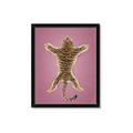 Picture of Tiger on Pink _GroupedProduct_Rectangle_Portrait_Framed_Matted_