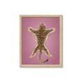 Picture of Tiger on Pink _GroupedProduct_Rectangle_Portrait_Framed_Matted_