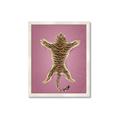 Picture of Tiger on Pink _GroupedProduct_Rectangle_Portrait_Framed_Matted_