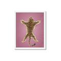 Picture of Tiger on Pink _GroupedProduct_Rectangle_Portrait_Framed_Matted_