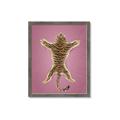 Picture of Tiger on Pink _GroupedProduct_Rectangle_Portrait_Framed_Matted_