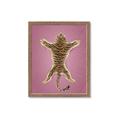 Picture of Tiger on Pink _GroupedProduct_Rectangle_Portrait_Framed_Matted_