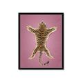 Picture of Tiger on Pink _GroupedProduct_Rectangle_Portrait_Framed_Matted_