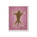 Picture of Tiger on Pink _GroupedProduct_Rectangle_Portrait_Framed_Matted_