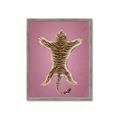 Picture of Tiger on Pink _GroupedProduct_Rectangle_Portrait_Framed_Matted_