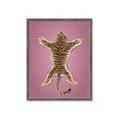 Picture of Tiger on Pink _GroupedProduct_Rectangle_Portrait_Framed_Matted_