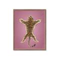 Picture of Tiger on Pink _GroupedProduct_Rectangle_Portrait_Framed_Matted_