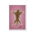 Picture of Tiger on Pink _GroupedProduct_Rectangle_Portrait_Framed_Matted_