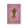 Picture of Tiger on Pink _GroupedProduct_Rectangle_Portrait_Framed_Matted_