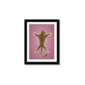 Picture of Tiger on Pink _GroupedProduct_Rectangle_Portrait_Framed_Matted_
