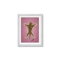 Picture of Tiger on Pink _GroupedProduct_Rectangle_Portrait_Framed_Matted_