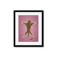 Picture of Tiger on Pink _GroupedProduct_Rectangle_Portrait_Framed_Matted_