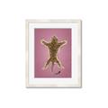 Picture of Tiger on Pink _GroupedProduct_Rectangle_Portrait_Framed_Matted_