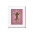 Picture of Tiger on Pink _GroupedProduct_Rectangle_Portrait_Framed_Matted_