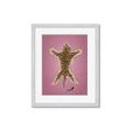 Picture of Tiger on Pink _GroupedProduct_Rectangle_Portrait_Framed_Matted_