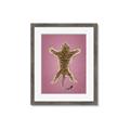 Picture of Tiger on Pink _GroupedProduct_Rectangle_Portrait_Framed_Matted_