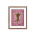 Picture of Tiger on Pink _GroupedProduct_Rectangle_Portrait_Framed_Matted_