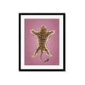 Picture of Tiger on Pink _GroupedProduct_Rectangle_Portrait_Framed_Matted_