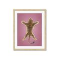 Picture of Tiger on Pink _GroupedProduct_Rectangle_Portrait_Framed_Matted_
