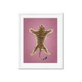 Picture of Tiger on Pink _GroupedProduct_Rectangle_Portrait_Framed_Matted_