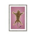 Picture of Tiger on Pink _GroupedProduct_Rectangle_Portrait_Framed_Matted_