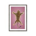 Picture of Tiger on Pink _GroupedProduct_Rectangle_Portrait_Framed_Matted_