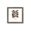 Picture of Fashion Floral Girl  _GroupedProduct_Square_Framed_Matted_