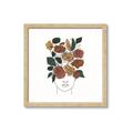 Picture of Fashion Floral Girl  _GroupedProduct_Square_Framed_Matted_