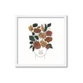 Picture of Fashion Floral Girl  _GroupedProduct_Square_Framed_Matted_