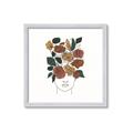 Picture of Fashion Floral Girl  _GroupedProduct_Square_Framed_Matted_