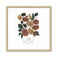 Picture of Fashion Floral Girl  _GroupedProduct_Square_Framed_Matted_
