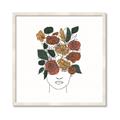 Picture of Fashion Floral Girl  _GroupedProduct_Square_Framed_Matted_