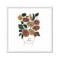 Picture of Fashion Floral Girl  _GroupedProduct_Square_Framed_Matted_