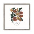 Picture of Fashion Floral Girl  _GroupedProduct_Square_Framed_Matted_