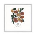 Picture of Fashion Floral Girl  _GroupedProduct_Square_Framed_Matted_