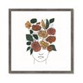 Picture of Fashion Floral Girl  _GroupedProduct_Square_Framed_Matted_