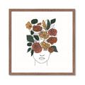 Picture of Fashion Floral Girl  _GroupedProduct_Square_Framed_Matted_