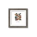 Picture of Fashion Floral Girl  _GroupedProduct_Square_Framed_Matted_