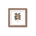 Picture of Fashion Floral Girl  _GroupedProduct_Square_Framed_Matted_