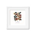 Picture of Fashion Floral Girl  _GroupedProduct_Square_Framed_Matted_