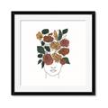 Picture of Fashion Floral Girl  _GroupedProduct_Square_Framed_Matted_