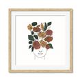 Picture of Fashion Floral Girl  _GroupedProduct_Square_Framed_Matted_