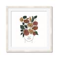 Picture of Fashion Floral Girl  _GroupedProduct_Square_Framed_Matted_