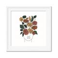 Picture of Fashion Floral Girl  _GroupedProduct_Square_Framed_Matted_