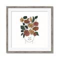 Picture of Fashion Floral Girl  _GroupedProduct_Square_Framed_Matted_